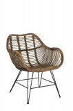 ARMCHAIR MALA BROWN RATTAN    - CHAIRS, STOOLS